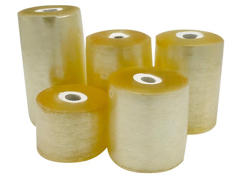 塑料缠绕膜农用胶膜包装绑带透明自粘风景苗木8cm无胶绿色薄膜