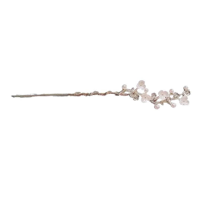 Ancient Style Magnolia Tassel Hairpin New Chinese Style Temperament Back Head Hairpin National Style Simple Elegant Step Shake Hair Accessories