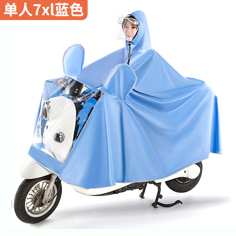 Electric Bike Raincoat Adult Thickened Electric Motorcycle Special Poncho Long Full Body Rainproof Raincoat Wholesale