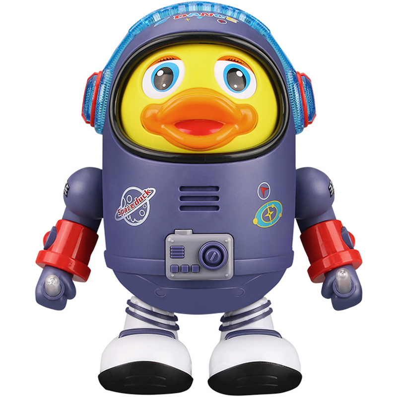 Tiktok Children's Electric Educational Toys Music Swing Dancing Space Duck Stall Luminous Toys Wholesale