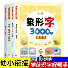 幼小衔接知识储备学前识1000词象形字3000字拼音识字同步练习册