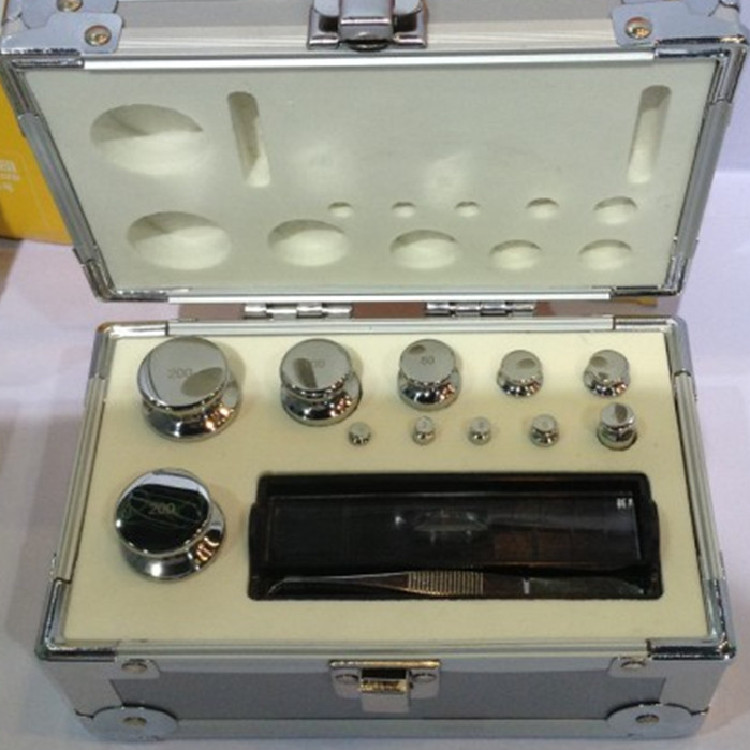 天平标定砝码1mg-200g无磁不锈钢铝盒套装砝码f1级标准法码价格