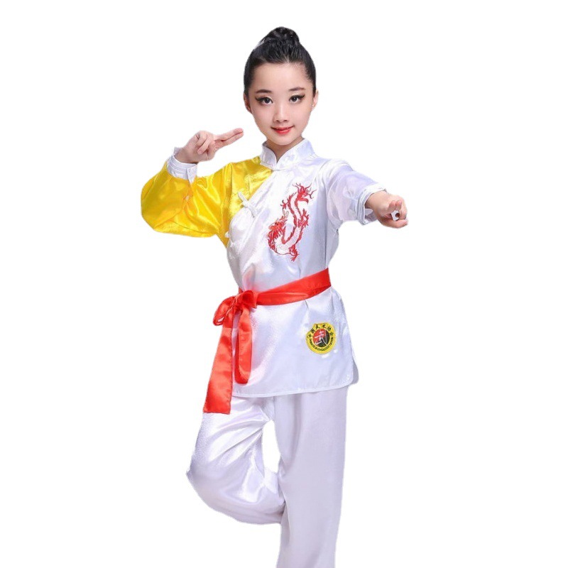 新款儿童武术服幼儿小学练功服表演服少儿功夫男女舞台演出服装