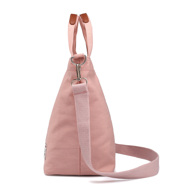 女士手提牛津布包新款尼龙女包斜跨包单肩包帆布包大容量单色包女