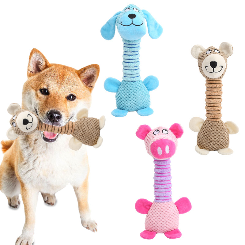 宠物用品狗狗啃咬玩具毛绒动物造型磨牙洁齿互动玩具亚马逊新品