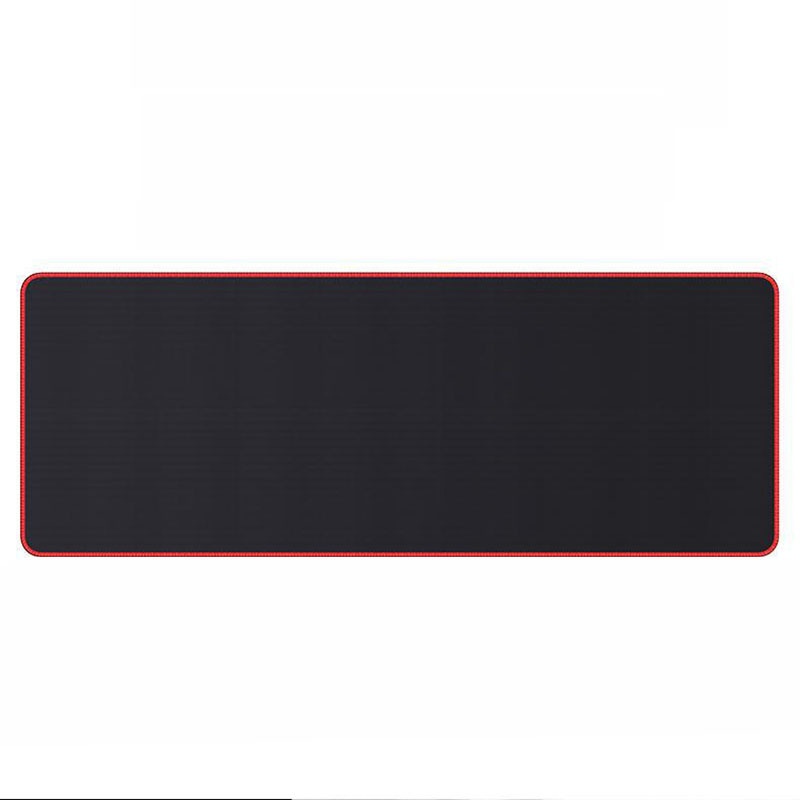 Cross-Border Large Mouse Pad plus-Sized Thicken Office E-Sports Games All Black Red Lock Edge Computer Desk Mat