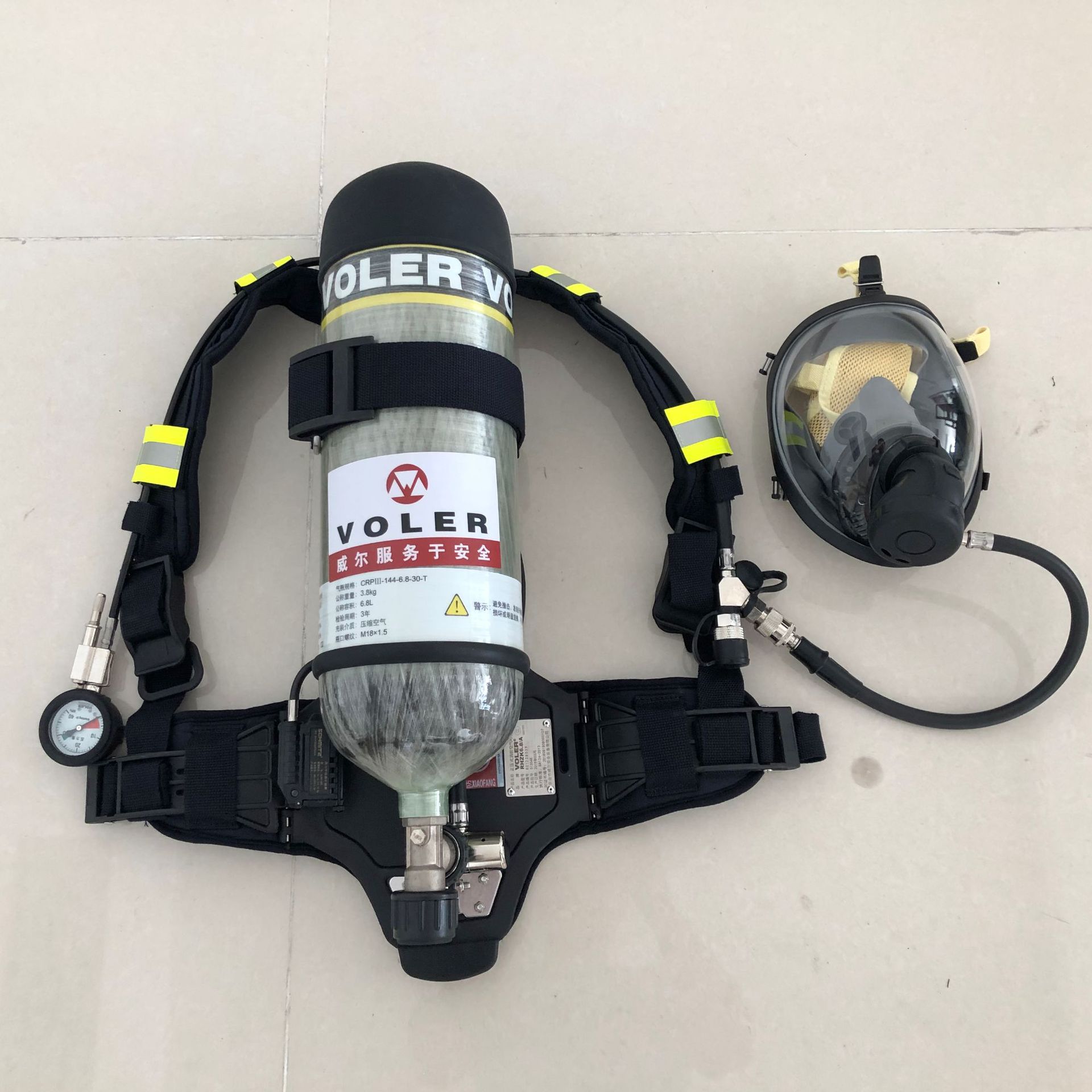 8 正压式空气呼吸器 碳纤维瓶 消防认证背负式正压式空呼