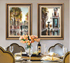 美式玄關裝飾畫餐廳挂畫走廊過道壁畫客廳背景牆歐式複古風景油畫
