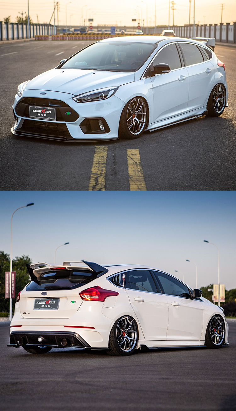 15/17/18款新福克斯改装rs大包围两厢排气管改装声浪rs前后杠尾翼