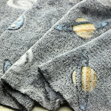 胶印法兰绒珊瑚绒面料3d荧光胶浆印花法莱绒288f珊瑚绒法兰绒布料