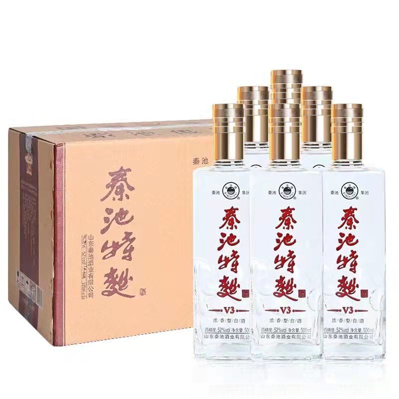 秦池特曲酒 52度固态纯粮优级浓香型口粮酒 整箱6瓶优惠 山东名酒