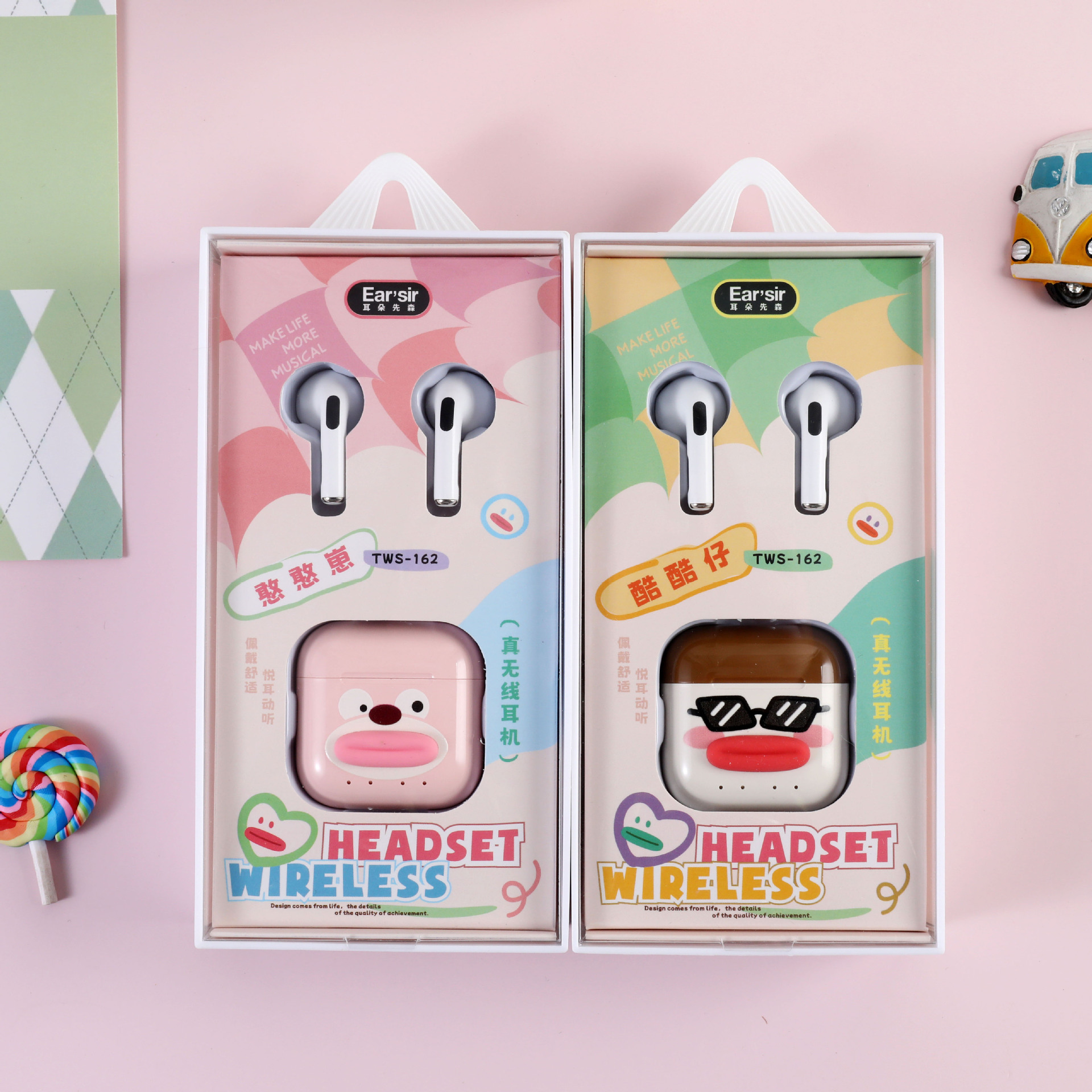 正版授权卡通可爱真无线tws蓝牙耳机高音质超长续航适用华为小米