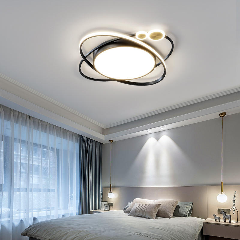 卧室灯吸顶灯北欧简约现代轻奢创意个性led创意网红书房主卧灯
