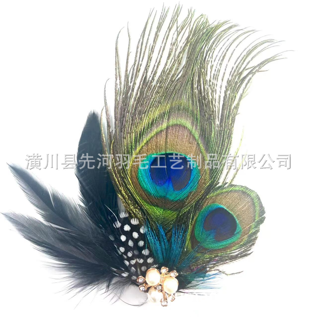 amazon ethnic peacock feather hairpin jewelry headdress wholesale factory direct sales