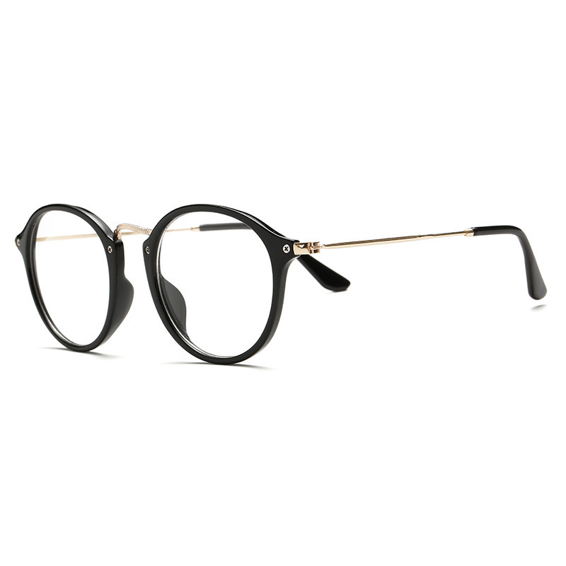 2022 New Metal Anti-Blue Light Glasses Internet Celebrity Live Broadcast Frame Optical Glasses Glasses Trendy High-End Lock Frame Glasses