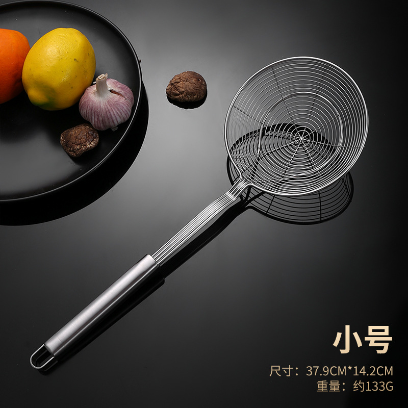 Food Grade Stainless Steel Line Drain Colander Thickening Bolding Noodles Strainer Strainer Household Kitchen Fried Strainer