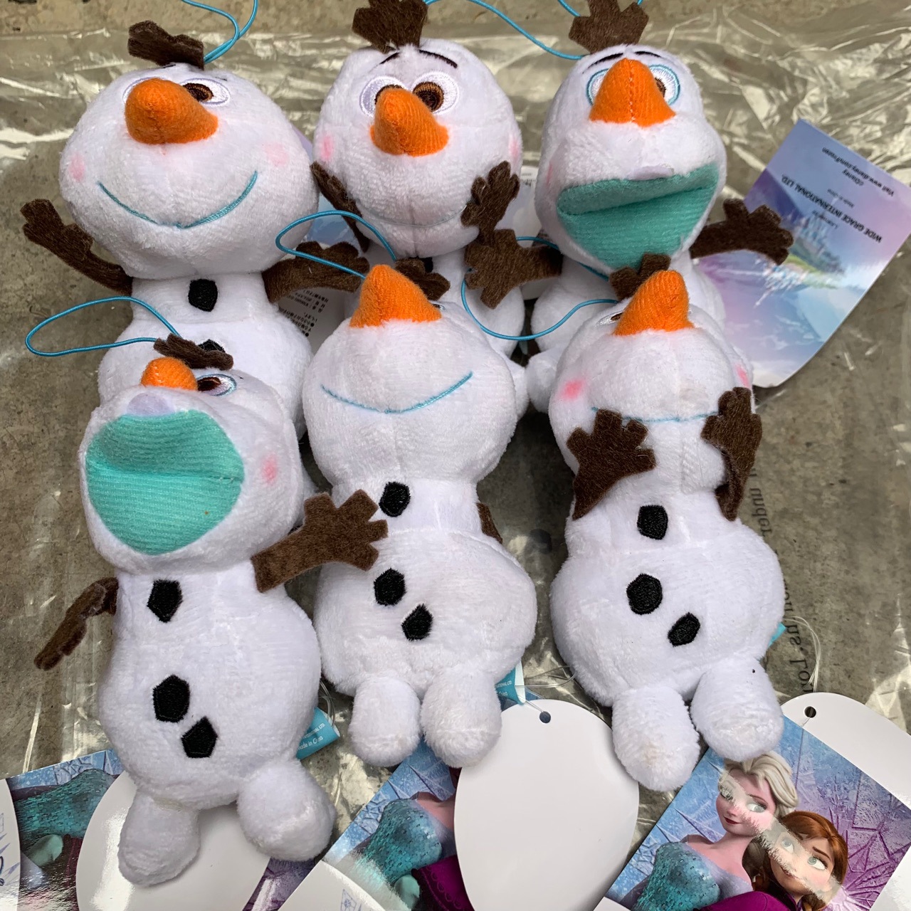 外贸日单 迪士尼 雪宝挂件公仔玩偶动漫周边玩具 包包挂饰挂件