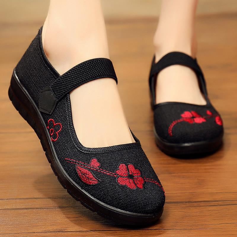 老北京布鞋女新款女鞋2024年春秋款妈妈鞋老人老太太奶奶鞋子