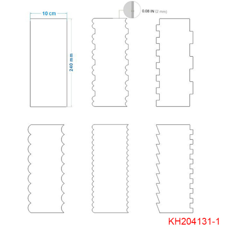 Transparent Acrylic Cake Scraper