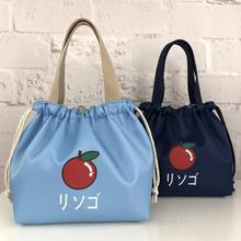 袋日式包袋子手提包带饭午餐饭盒包便当饭袋手提袋防水可爱便当斅