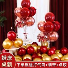 520表白乔迁之喜装饰五一劳动节氛围桌飘气球结婚场景婚礼房布置.