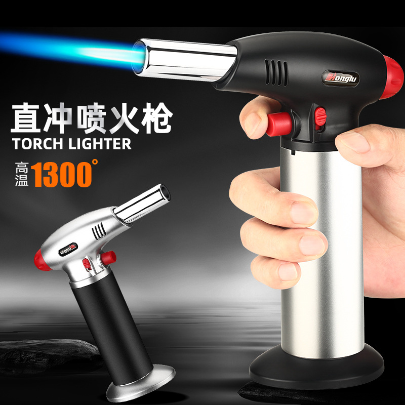 Portable High Temperature Spray Gun Outdoor Camping Marvelous Barbecue Machine All-round Adjustable Fire Flame Gun