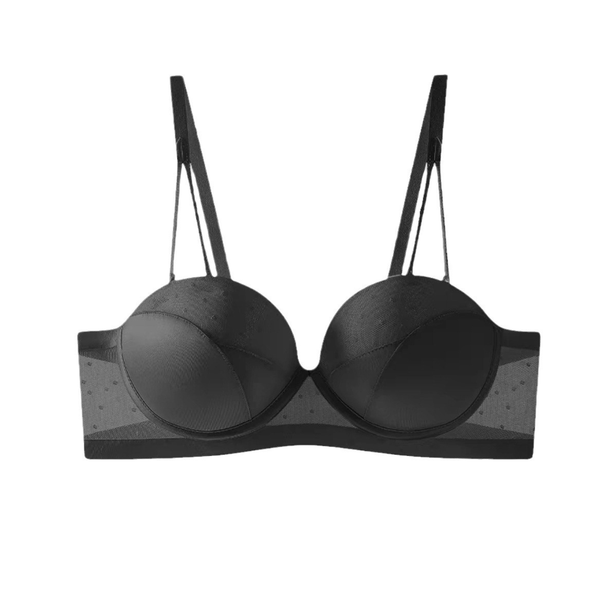 French Style Girl's Underwear Women's Small Chest Push up Upper Support Beauty Back Sexy Bra Breast Holding Adjustable Bra