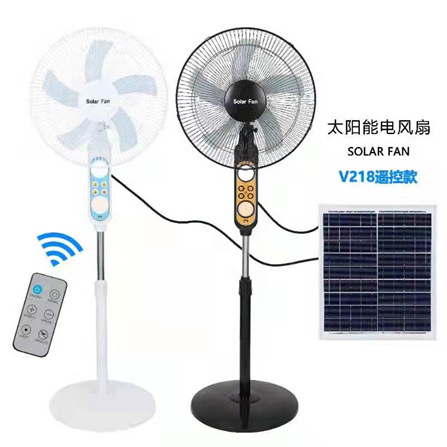 High-Power Zero Electricity Bill Solar Portable Rechargeable Fan Household Outdoor Indoor Dual-Use Floor Fan Emergency