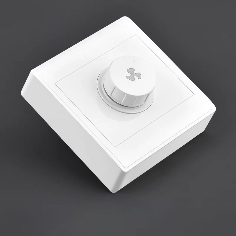 86明装吊扇调速开关风扇无级调速开关变频管道风机可调速开关面板