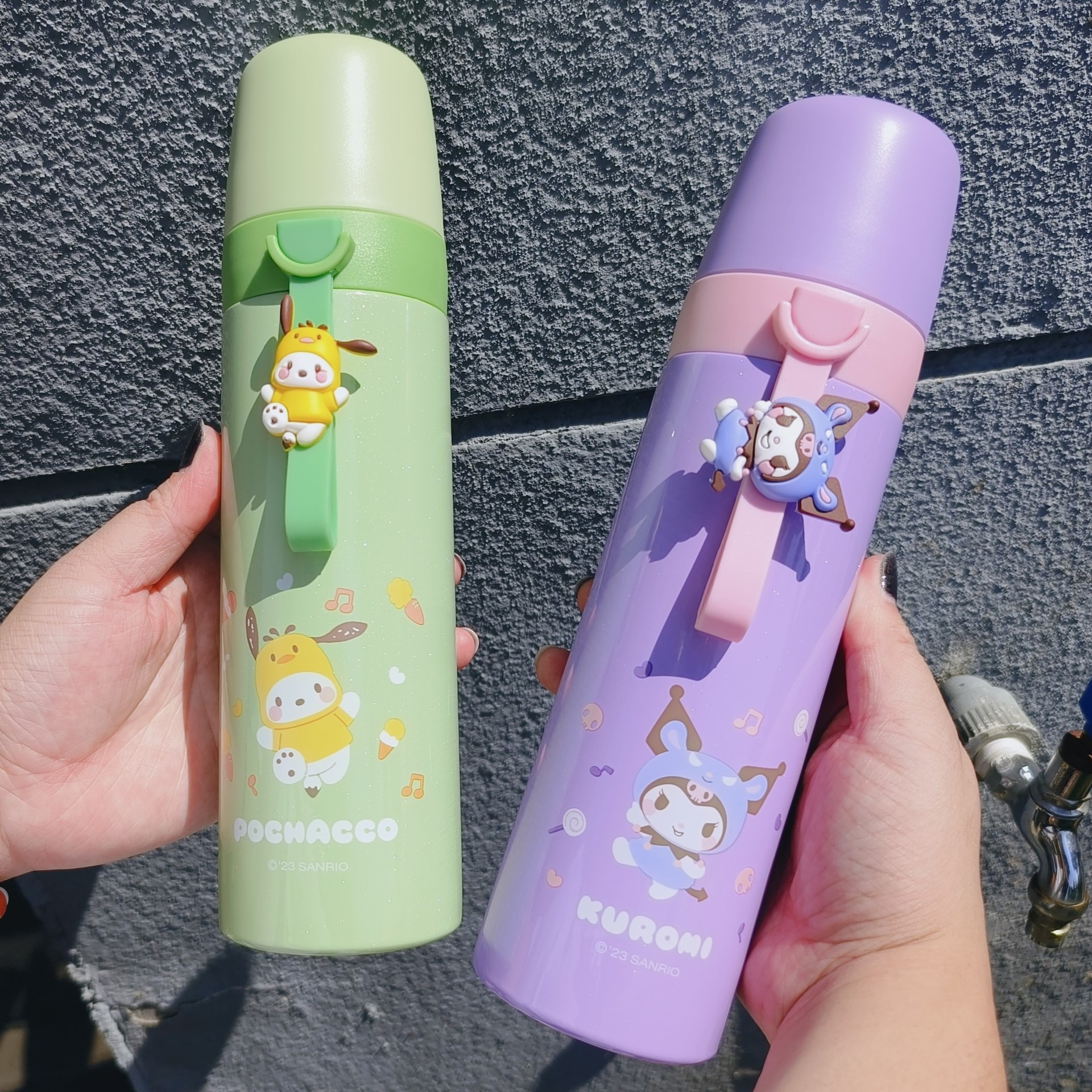 Genuine Sanrio Creative Cartoon Cup Student Good-looking Large Capacity Vacuum Cup Cute Portable Joint-Name Water Cup