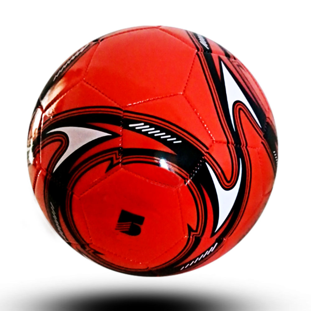 经典室内低弹足球 红色pvc球胆训练小学生机缝足球3号 football