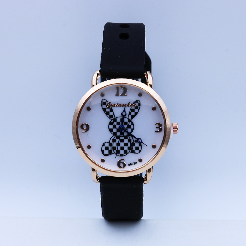 Foreign Trade New Quartz Watch Bugs Bunny Women's Fashion Watch Digital Student's Watch Cartoon Children's Silicone Watch Cross-Border