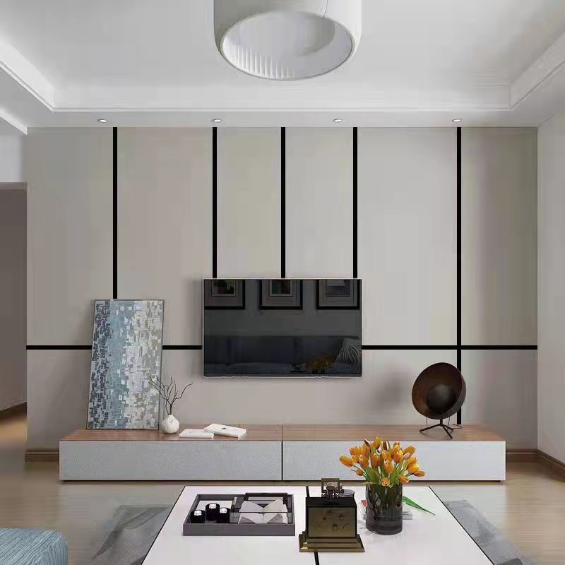 带背胶平板黑钛金不锈钢自粘装饰条一字型吊顶电视背景墙收边条