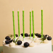 （创意竹子造型）生日蛋糕蜡烛烘培气氛装饰