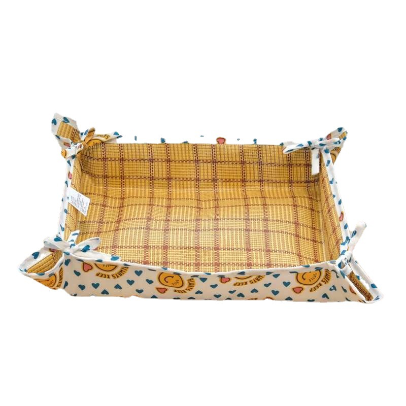 创意绑带新款牛津布凉席狗窝耐抓咬宠物窝猫窝夏季必备神器宠物垫