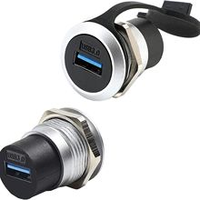 圆形USB3.0模块数据传输直通头  USB HDMI Type-c RJ45母座转接器