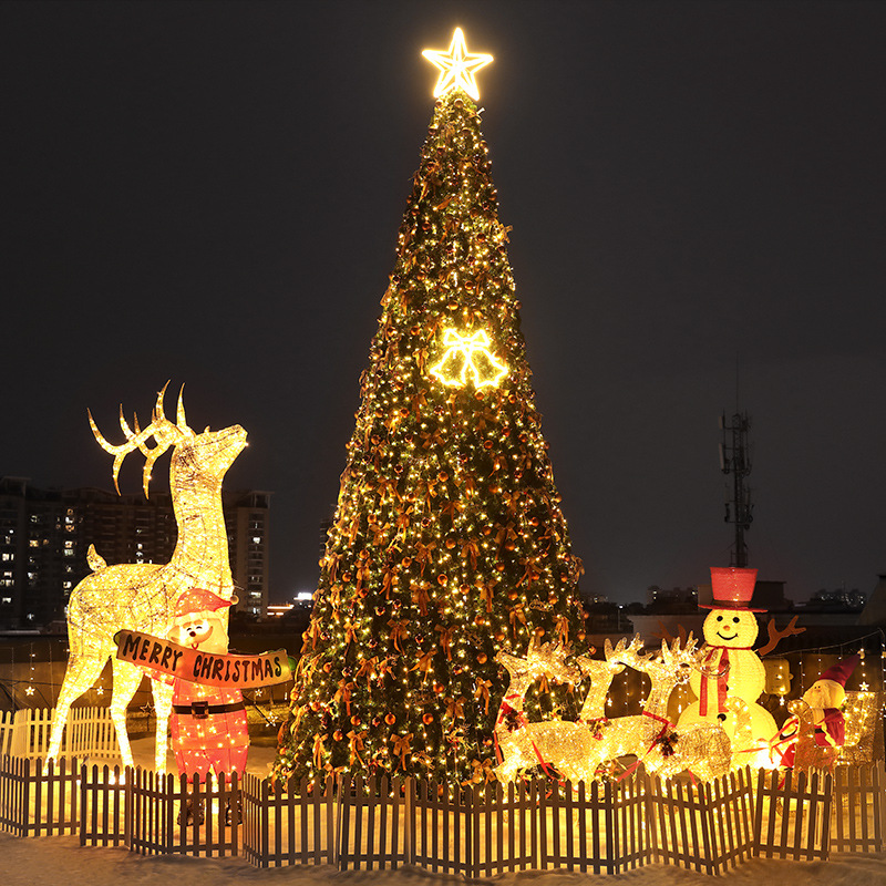 大型圣诞树套餐3/4/5/6/8/10米户外框架商场酒店圣诞节装饰品布置