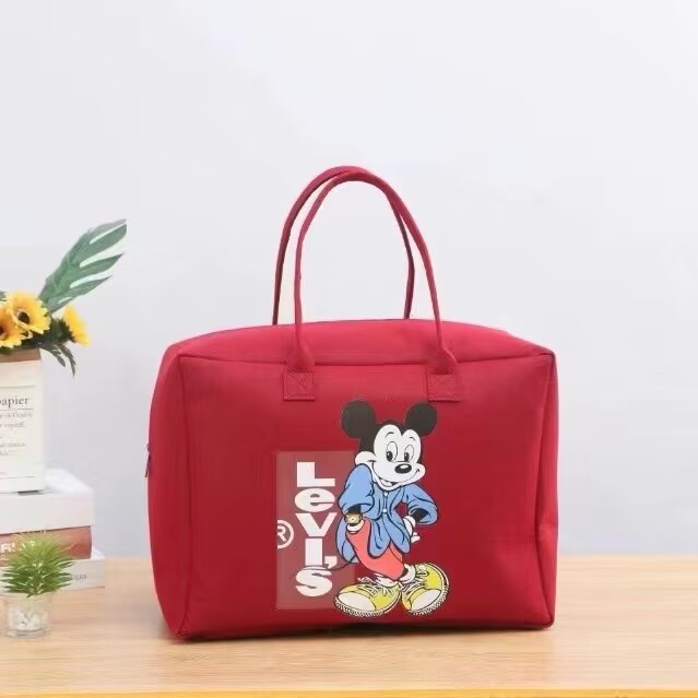 Cartoon Felt Handbag Large Capacity Luggage Cosmetics Clothing Storage Travel Felt Bag