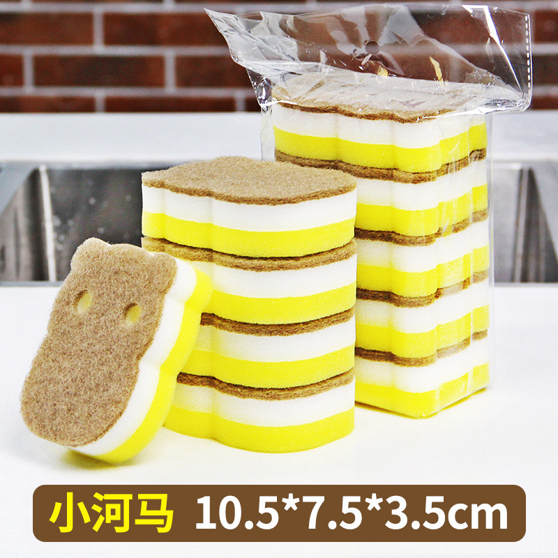 High Density Thickened Spong Mop Kitchen Household Cleaning Dish-Washing Sponge Scouring Pad Brush Pot Brush Bowl Sponge Dishcloth