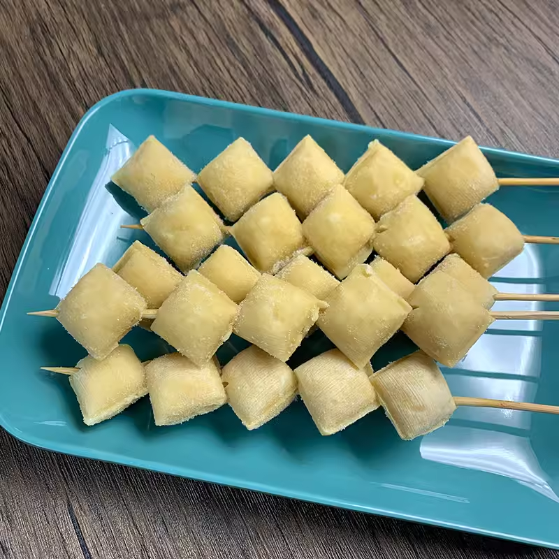 恋佳迷你包浆豆腐串商用烧烤食材素鸡铁板火锅油炸小吃爆浆豆制品