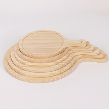 厂家现货供应披萨盘实木圆形披萨板木质量大优惠多规格可加LOGO