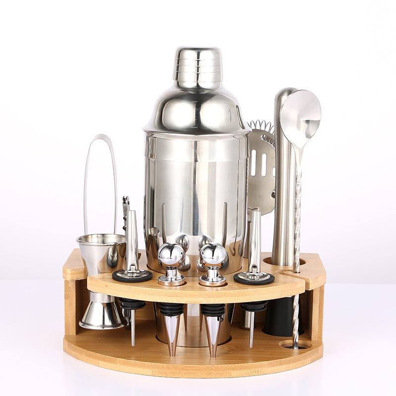 Shaker Set Stainless Steel Cocktail Tools Set Shaker Commercial Wine Set Full Set of Bar Wine Mixer Tools