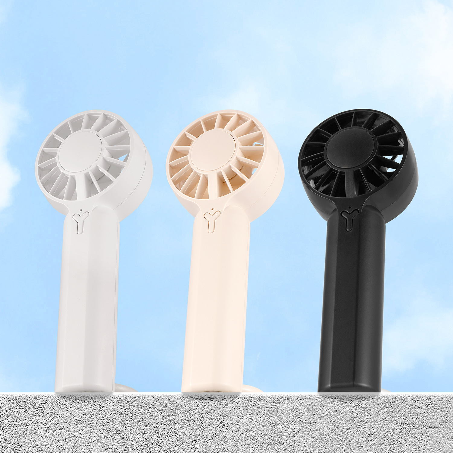 新款高速电机冷风扇 桌面可折叠登山扣迷你便携户外手持小风扇usb