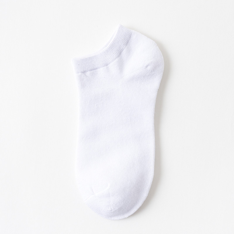 Men's Socks Deodorant and Sweat-Absorbing Short Cotton Socks Low Top Low Cut Invisible Boat Socks Summer Thin Solid Color Socks