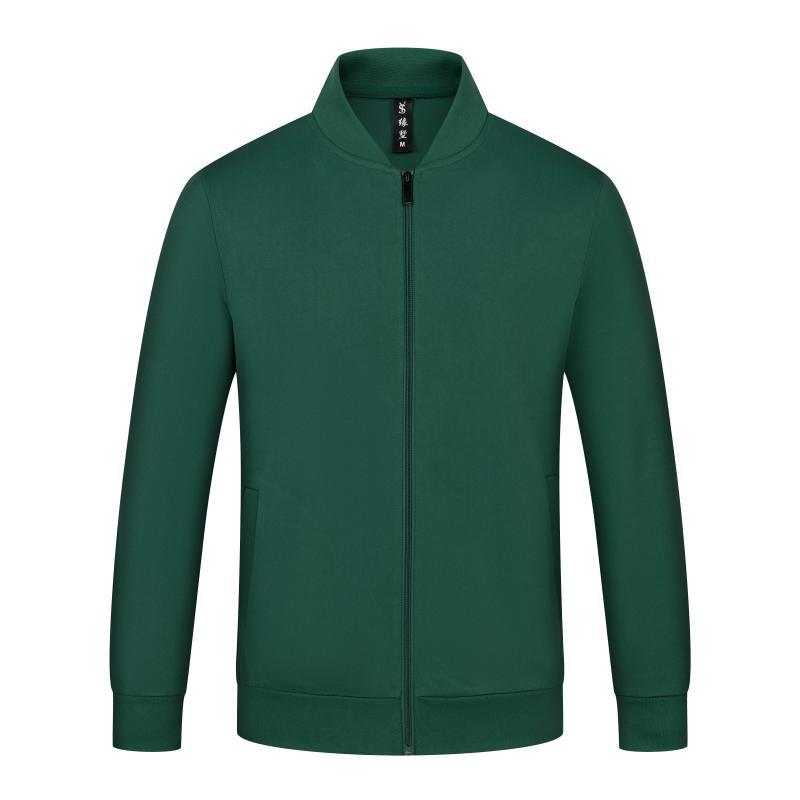 Sweater Custom Logo Autumn and Winter Workwear Coat Long Sleeve Zipper Outdoor Sports Stand Collar Culture Advertising Shirt
