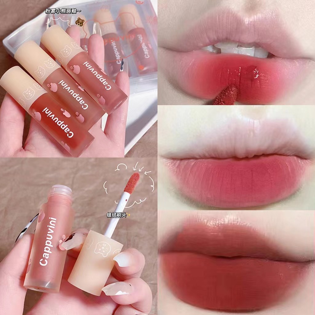 cappuvini新年限定款绵纱唇釉 雾面哑光不掉色唇釉口红女学生唇釉