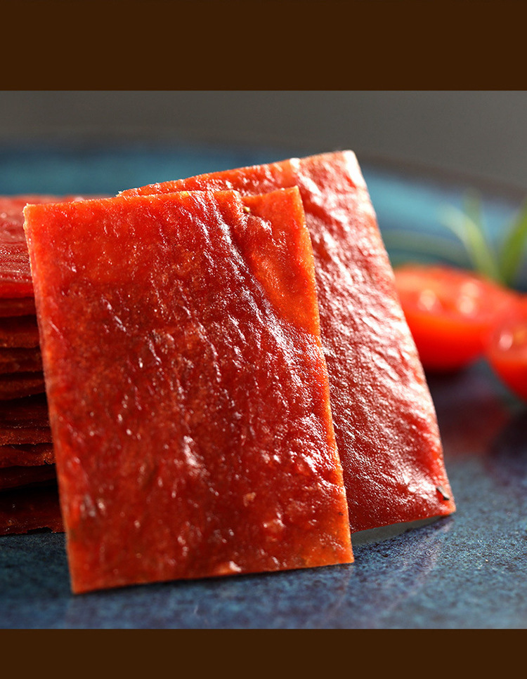 百草味白芝麻猪肉脯100g靖江猪肉铺猪肉干肉类熟食即食充饥零食品