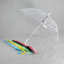 厂家直销透明雨伞大量批发长柄伞网红自动伞广告伞批量可订低价速