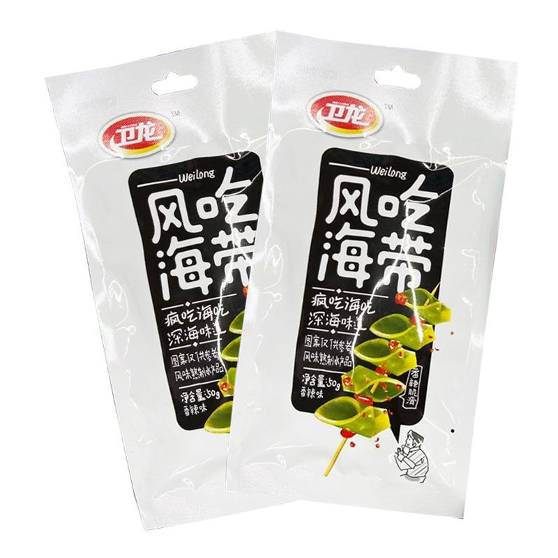 卫龙风吃海带15g袋散装疯吃海吃深海味道香辣海带泡椒海带