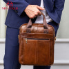 Korean Edition business affairs genuine leather portable Computer package Simplicity man Vertical section The single shoulder bag senior The first layer cowhide Briefcase Korean Edition business affairs genuine leather portable Computer package Simplicity man Vertical section The single shoulder bag senior The first layer cowhide Briefcase